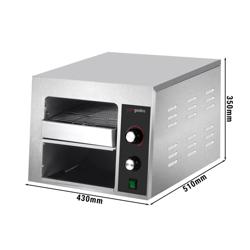 Toaster à convoyeur – 2,2 kW – avec 2 zones de chauffe