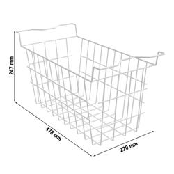 Inhaakmand - polycarbonaat - 478x220x247mm - Wit - passend voor TTG120N, TTG227N, TTG236EN, TTG388EN & TTG388N