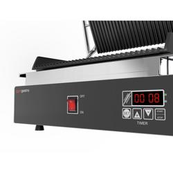 Contactgrill - 1,8 kW - Digitaal - boven & onder Gegroefd - Grilloppervlak: 230x220mm