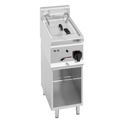 Elektrische friteuse - 10 liter - 9 kW - mechanische bediening - met aftapkraan - incl. onderstel