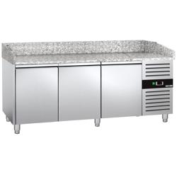 Masa refrigerată pentru pizza PREMIUM 2,0 x 0,8 m - cu 3 uși
