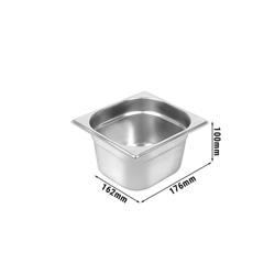 Gastronorm Container - 1/6 Stainless Steel - 100 mm