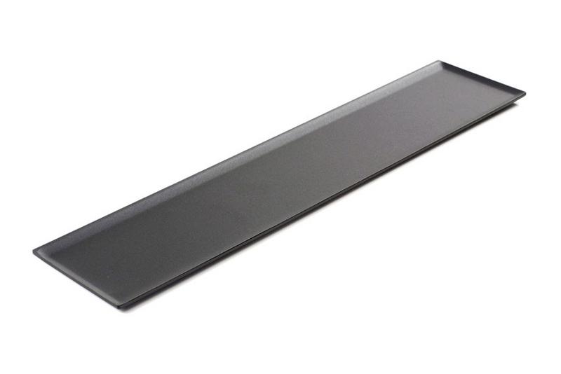 Plateau de pâtisserie et de présentation – plastique – 600 × 150 mm – Noir