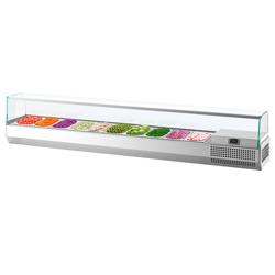Vitrina de Ingredientes PREMIUM PLUS - 2300x450/413mm - 10x GN 1/3