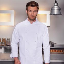 (6 st.) Karlowsky Kockjacka Basic - vit - Storlek: 2XL