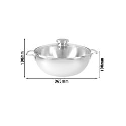 DEMEYERE | APOLLO 7 - Padella per brasare conica con coperchio in vetro - Ø 280 mm - Acciaio inox