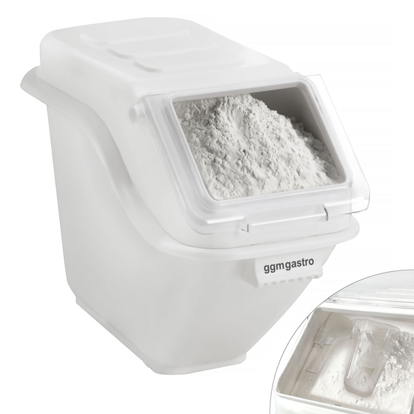 Malzeme kabı - 20 litre - polipropilen - beyaz