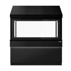 Elemento neutro per Griglia a carbone  TORONTO - 1900 mm - frontale nero - piano di lavoro in granito nero