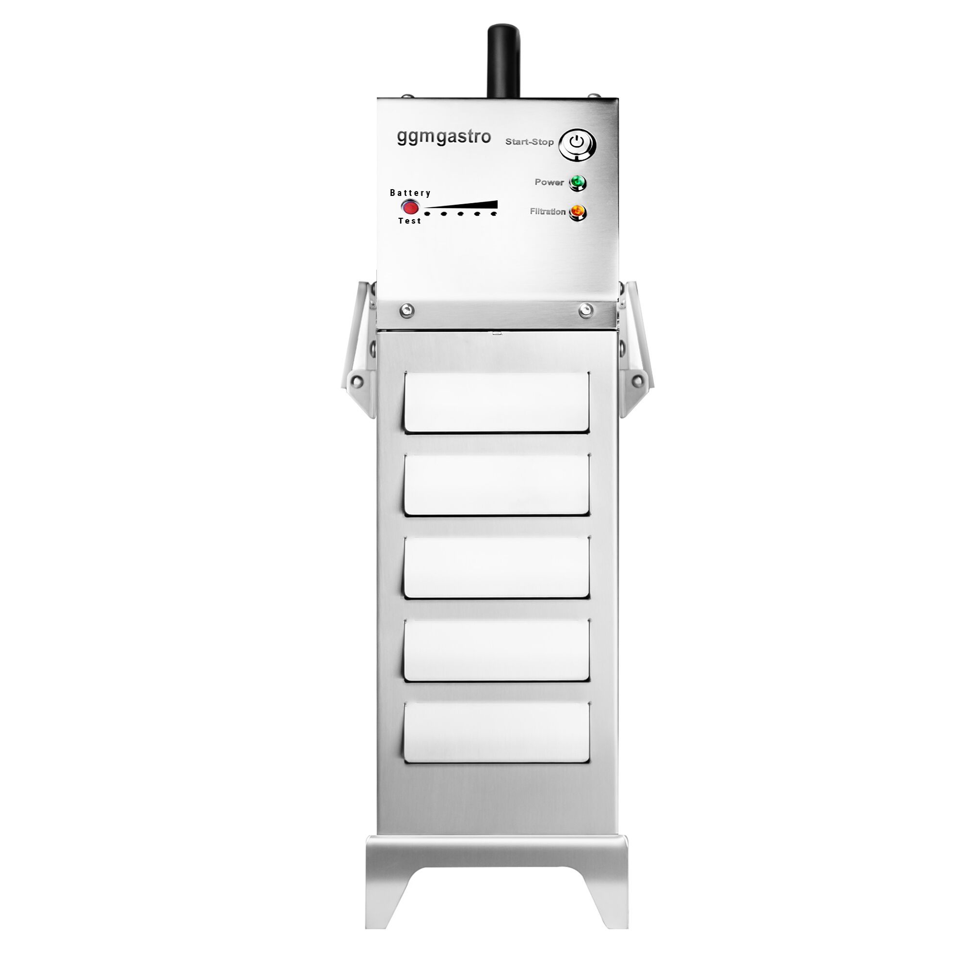 Filtre à huile de friture portable sur batterie – 50 litres/minute – pour friteuses jusqu’à 20 litres
