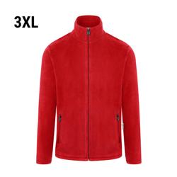 KARLOWSKY | Heren Werkkleding Fleece Jas Warm-Up - Rood - maat: 3XL
