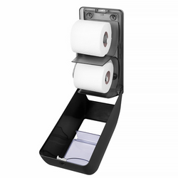 AIR-WOLF | WC papierdispenser - voor 2 huishoudrollen - ABS kunststof - Antraciet