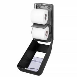 AIR-WOLF | Dispensador de papel WC para 2 rollos domésticos - Plástico ABS - antracita