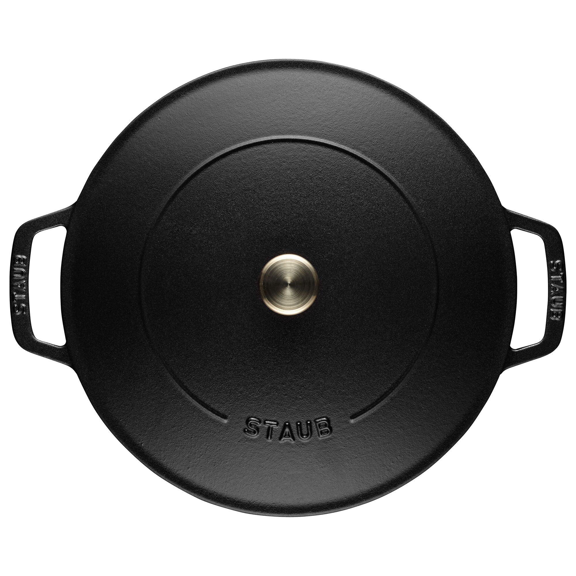 STAUB | BRAISERS - Cocotte avec Chistera Drop-Structure - 280mm - Fonte - Noir	