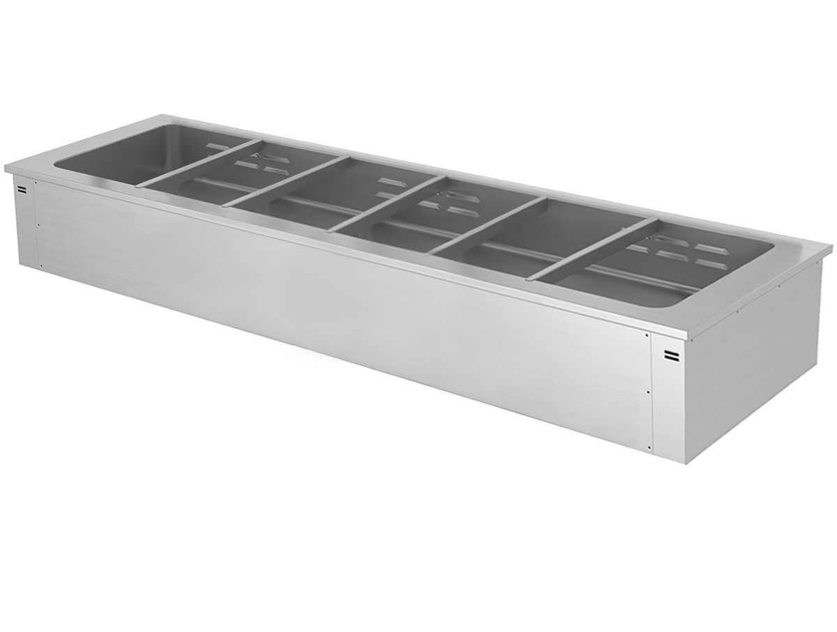Встраиваемая Водяная  Баня  (Bain-marie)   2,1 м - 6x GN 1/1