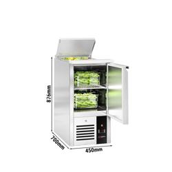 Saladette PREMIUM - 450mm - Einlass für GN-Behälter - 1 Tür