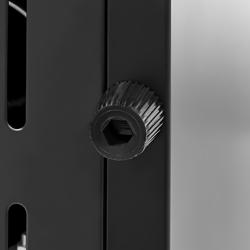 GASTRO-COOL | Dryckesdispenser (kall) - 480 mm - 65 liter - 1 glasdörr & ljusskylt i topp & LED-belysning - svart