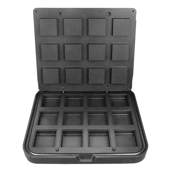 Piastre intercambiabili per cuoci tartellette TMNP - Quadrata - 72x72mm - h19mm - per 12 tartellette