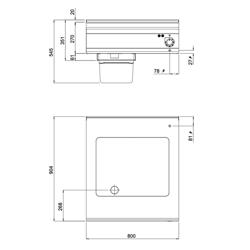 Commercial Electric Bratt Pan - 9.6kW - 24L - 800mm