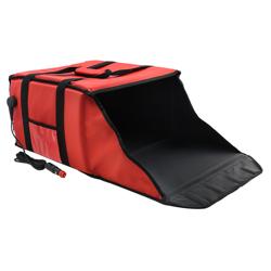 WarmBag / Pizzabezorgtas PRO - verwarmde bezorgtas - voor 4 pizzadozen - 35x35cm - rood