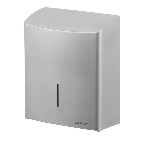 AIR-WOLF | Distributeur de serviettes en papier - pour 600 serviettes - inox 