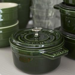 STAUB | LA COCOTTE - Mini cocotte - Ø 100 mm - Lijevano željezo - Zelena boja bosiljka 