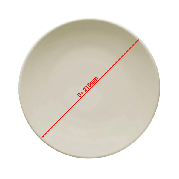 TEOS - طبق مسطح - بقطر 210 مم - كريمي (قطعة x24)