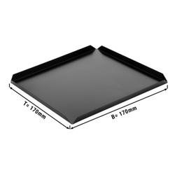 (5 ks) Prezentační podnos - Hliník - 170x170 mm - Výška: 10 mm - černý