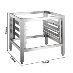 Postolje za konvektomat - 715x795x610 mm | kapacitet: 3x GN 1/1 - nehrđajući čelik | stalak za plehove - kompatibilno s KB511 i KB1011 - uključuje stalak za plehove za 3x GN 1/1