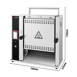 Dikey ekmek kızartma makinesi - Dijital - 2,1 kW - hamburger ve sosisli sandviç ekmekleri için
