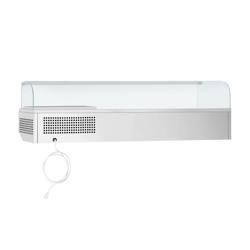 Opzetkoelvitrine PREMIUM PLUS - 1328x353mm - 5x GN 1/4