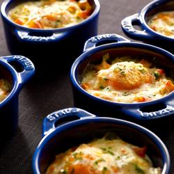 STAUB| Ceramic Mini Cocotte, Round – Dark Blue - Ø 100 mm - Oven-Safe, All Hobs