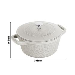 STAUB | LA COCOTTE - Kookpot - Ø 240mm - Gietijzer - Witte truffel