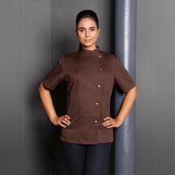 KARLOWSKY | Veste de cuisine femme Greta - Marron clair - Taille : 46