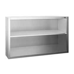 Edelstahl Wandhängeschrank PREMIUM - 1200x400mm - ohne Schiebetür - 800mm hoch