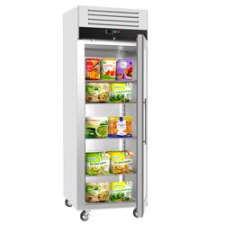 Vrieskast RVS ECO - GN 2/1 - 740mm - 700liter - tot -18°C - met 1 glazen deur - geforceerde koeling, automatische ontdooiing & slot