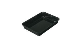 Suorakulmainen esillepanotarjotin - 265x200x40mm - musta