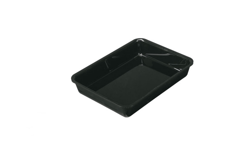 Prostokątna miska prezentacyjna - 265x200x40mm - Czarna	