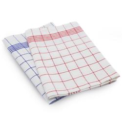 (10 pezzi) Strofinaccio - 50 x 70 cm - Blu a quadretti