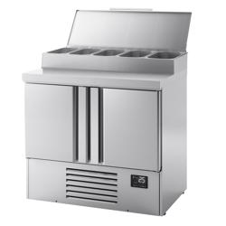 Přípravný chladicí stůl Mini - 978x700 mm - 2 dveře - pro 5× GN 1/4