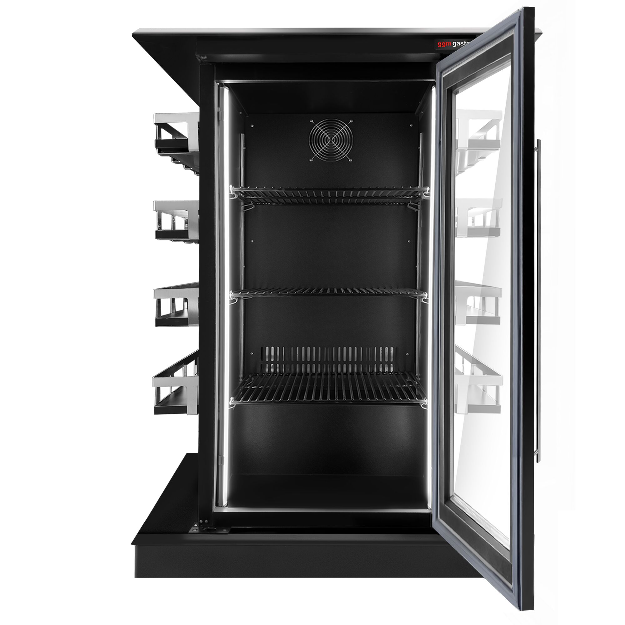Minibar vitré - 820mm - 110 L - 1 porte vitrée - éclairage LED - affichage digital de la température - +2 à +12 °C