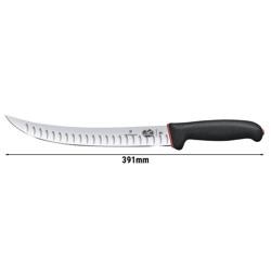 VICTORINOX | FIBROX DUAL GRIP - Slagersmes met kuiltjes - Mes: 250mm