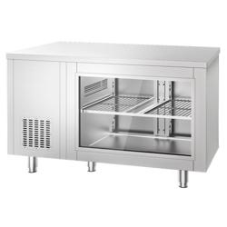 Mesa refrigerada con frontal de cristal - 1,4 x 0,7 m