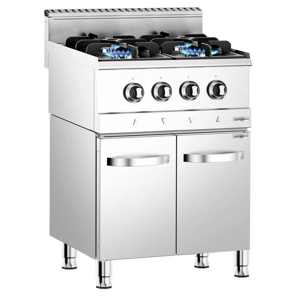 Gasfornuis - GIUSEPPE - 600 - 600x600x900mm - 13,1 kW - 4 pits - hoog vermogen