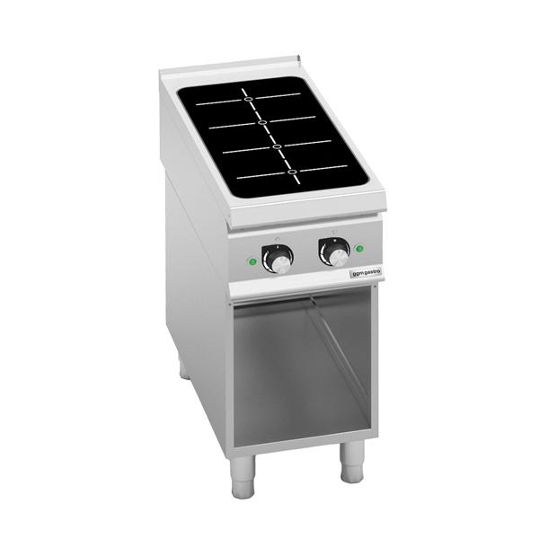 Induktionsspis med glödplattor – 14 kW