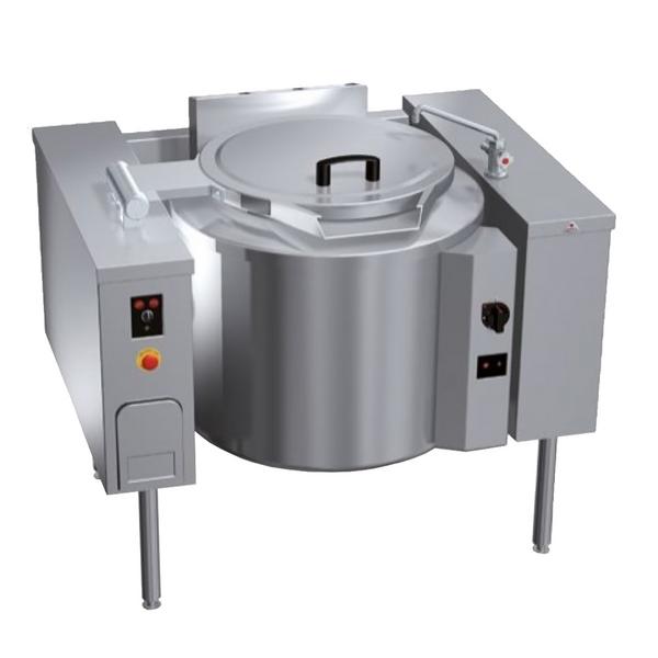 Gas Gas Tilting Boiling Pan - 150L - 21kW - Indirect Heating - with Water Connection