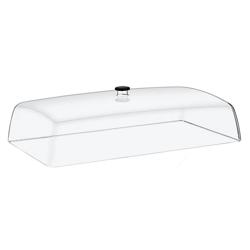 Tampa para tabuleiro - GN 1/1 - Policarbonato - 538x334mm - Altura: 145mm - com pega