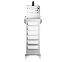 Filtru portabil pentru ulei de prăjit cu baterie - 80 litri/minut - pentru friteuze de 20 de litri și mai mult