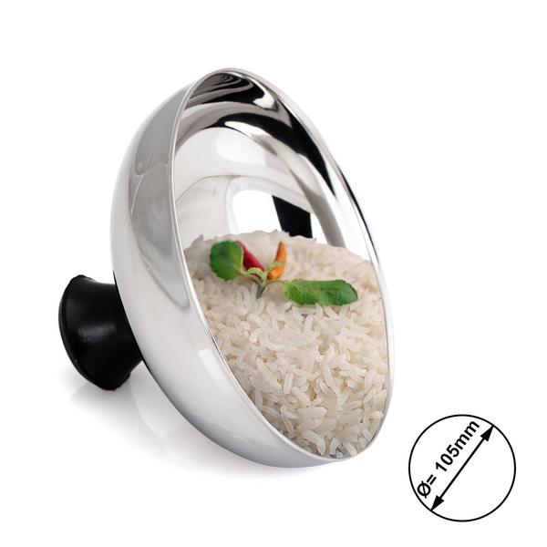 (4 pcs) Doseur de riz - Cercle à mousse - Acier inoxydable - Ø105mm