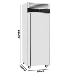 Commercial Refrigerator Stainless Steel ECO - 650L 1‑Door - Static Cooling - 2-8 °C - GN 2/1 - Lockable