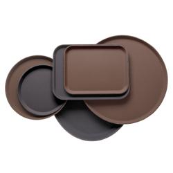 (12 db) CAMBRO | CAMTREAD® - Üvegszálas tálca - téglalap alakú - 350x270mm - magas profil - fekete